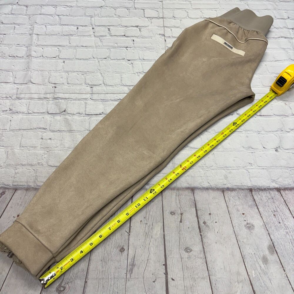 NWT Maniere De Voir Size 12 Faux Suede Contrast Piping Joggers Pants D132 -13 - Picture 6 of 16